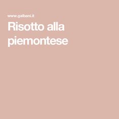 the words ricotto alla piernotese are written in white on a pink background