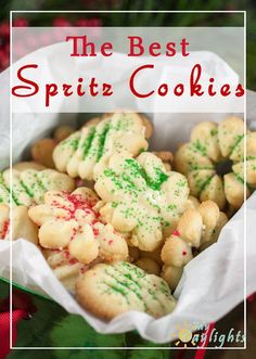 the best spritz cookies are on display