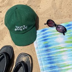 "Had enough of talking to people? Make everyone around you smile without making any effort! Text reads \"Have a great day\" in a funky, wavy font. The perfect gift for birthdays, weekends away or Father's Day! Bottle Green Caps are currently out of stock. 100% Cotton twill One Size fits most" Green Summer Dad Hat With Embroidered Logo, Green Dad Hat With Embroidered Logo For Summer, Fun Green Baseball Cap With Letter Print, Talking To People, Wavy Font, Style Athleisure, Green Cap, Had Enough, Bottle Green