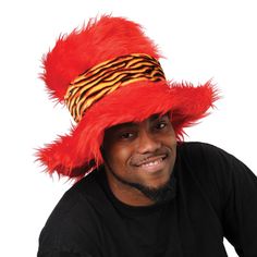 Jumbo Furry Top Hat Costume Accessory Shepherd Costume, Turkey Facts, Top Hat Costume, Red Ribbon Week, Novelty Hats, Party Supply Store, Halloween Hats, Novelty Toys, Makeup Guru