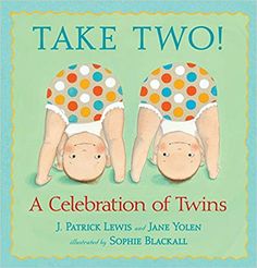 two babies are upside down on their backs and the words take two is written in blue