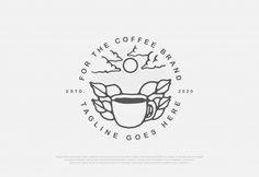 the coffee brand logo is designed to look like an angel's wings, and has been