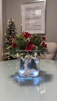 "Festive on a Budget: DIY Dollar Tree Christmas Decor Ideas grow decorate thrive Easy Winter Centerpieces Diy, Christmas Table Centrepiece Ideas Diy, Fun Christmas Centerpieces, Christmas Fake Flower Arrangements, Diy Christmas Table Centerpieces Dollar Tree, Vase Christmas Decorations, Dollar Tree Christmas Decor Ideas Diy, Diy Christmas Decorations Videos, Christmas Decor Ideas Vases