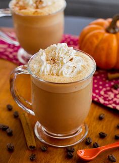 two mugs filled with hot chocolate and whipped cream