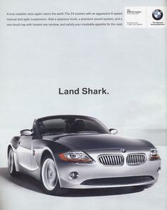 an advertisement for the new bmw z4