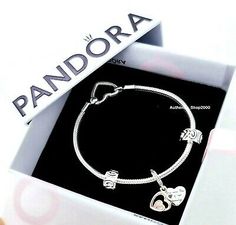 (eBay) NEW 100% PANDORA 925 Entwined Infinite Hearts Mom Bracelet, Gift Set B801780 Elegant Heart Bracelet For Birthday Gift, Elegant Heart-shaped Bracelets For Birthday Gift, Elegant Heart-shaped Bracelet For Birthday Gift, Elegant Heart-shaped Bracelet For Birthday, Elegant Silver Charm Bracelet For Gifting, Elegant Heart Bracelet For Mother's Day Birthday Gift, Elegant Heart Bracelet For Birthday And Mother's Day, Valentine's Day Gift Bracelets With Sterling Silver Clasp, Valentine's Day Gift Bracelet With Sterling Silver Clasp