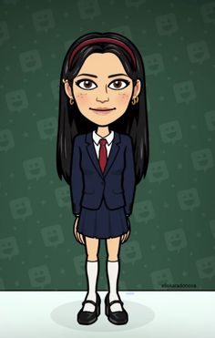 a cartoon girl in a suit and tie