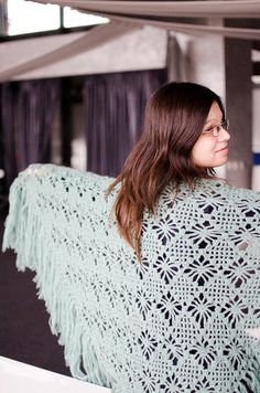 Green Crochet Shawl For Winter, Green Bohemian Crochet Shawl, Bohemian Green Crochet Shawl, One Size Green Crochet Shawl, Green Triangle, Crochet Shawls And Wraps, Triangle Scarf, Crochet Shawl, Shawls And Wraps