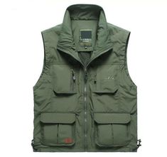 Men's Multi-pocket Fishing Vest Quick-drying Waterproof Outdoor jacket waistcoat Welcome to my store Note: This is an Asian size. It is more self-cultivating. When buying, it is recommended to buy 2 large sizes. Please don't feel free to leave negative ratings and neutral ratings. Negative ratings and neutral ratings do not solve any problems. If you have any questions, please contact me first. I believe that you can solve any problems through communication. Like poor rating and neutral rating, Khaki Windbreaker With Side Pockets For Outdoor Activities, Khaki Windbreaker With Pockets For Hiking, Functional Hunting Outerwear With Pockets, Winter Outdoor Vest With Side Pockets, Winter Vest With Side Pockets For Outdoor, Khaki Outerwear With Pockets For Camping, Khaki Outerwear With Multiple Pockets For Camping, Functional Khaki Vest For Outdoor Work, Winter Vest With Cargo Pockets For Outdoor Activities