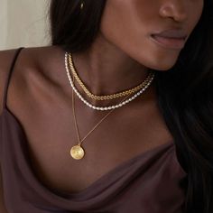 Texture Chain Necklace- Gold Vermeil Luna Fashion, Safety Policy, Chain Necklaces, Timeless Jewelry, Necklace Gold, Gold Vermeil, Timeless Pieces, Chains Necklace, Jewelry Box