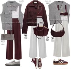 Outfit Bordeaux, Burgundy Outfits, Burgundy Outfit, Look Adidas, Winter Fashion Outfits Casual, Mama Style, Stylish Work Outfits, Modest Fashion Outfits