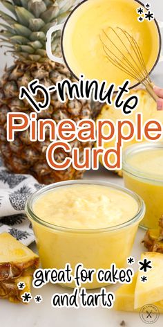 pineapple curd is an easy dessert that's ready in minutes