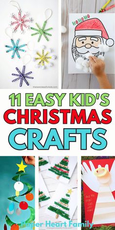 christmas crafts for kids that are easy to make