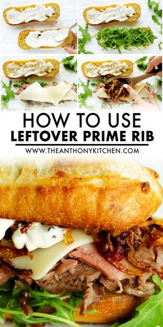 how to use leftover prime rib sandwiches for sandwich toppings and other appetizers