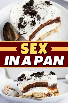 Sex in a Pan is a mind-blowing, toe-tingling, taste sensation! It features luscious layers of cheesecake, chocolate, and cream with a buttery crust. Holy YUM. Mind Blowing Desserts, Weird Cakes, Baked Donut, Chocolate Wafer Cookies, Baked Donut Recipes, Chocolate Lasagna, Orange Muffins, Easy Dessert Recipe, Cheesecake Chocolate