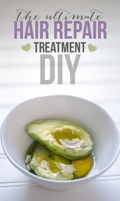 Incredible easy-to-make treatment for damaged hair! Avocado Mask, Hair Repair Treatments, Diy Hair Mask, Work Hairstyles, Black Seed, Beauty Recipe, Homemade Beauty Products, Hair Repair