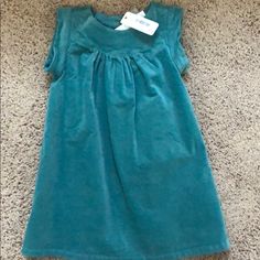 Brand New With Tags 2 T Teal Green Velour Toddler Dress Buttons At Top Back Velour Dress, Button Dress, Toddler Dress, Teal Green, Kids' Dresses, Casual Dresses, Colorful Dresses, Brand New, Green