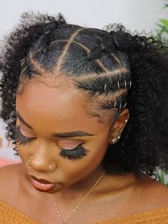 Band Hairstyles, Rubber Band Hairstyles, Cabello Afro Natural, Protective Hairstyles For Natural Hair, Quick Natural Hair Styles, Braided Cornrow Hairstyles, Natural Curls Hairstyles, Hairdos For Curly Hair, Natural Hair Styles Easy