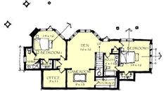 the floor plan for this house is shown