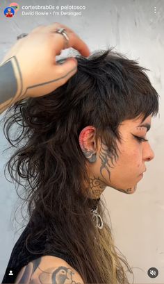 Edgy Curly Hair Color, Long Mullet Short Sides, Long Hair Mullet Women Curly, Short Hair Front Long Hair Back, Mullet With Face Framing, Short Hair Hair Up, Female Mullet Haircut, Mullet Haircut Woman Long, Long In The Back Short In The Front Hair