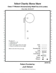 the diagram shows how to set up a horse show