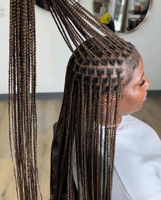 braids and twists Blonde Braiding Hair, Small Box Braids Hairstyles, Braids And Twists, Different Braids, Goddess Braids Hairstyles, Box Braids Hairstyles For Black Women