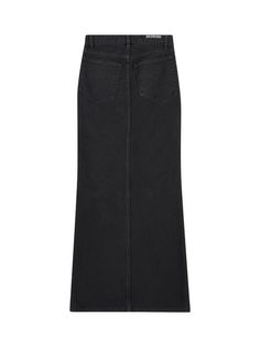 Indulge in the timeless elegance of our denim skirt, designed for those who appreciate the finer things in life. Crafted from the finest 100% cotton, this skirt exudes luxury and sophistication, making it a must-have for any fashion enthusiast. The front slit hem adds a touch of modernity, while the metal buttons and rivets with engraved logo showcase the meticulous attention to detail that sets this skirt apart. Elevate your wardrobe with this exquisite denim skirt, perfect for pairing with you High End Designer Fashion, Logo Showcase, Black Fr, Fit Skirt, Black Denim Skirt, Denim Skirt Women, Fashion Enthusiast, Chic Blouses, Skirt For Women