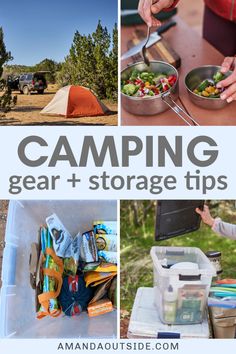 camping gear and storage tips for the outdoors