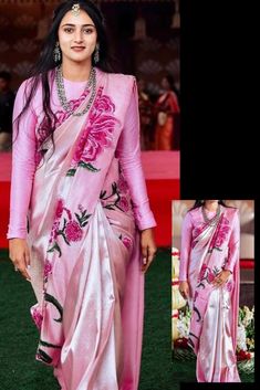 Arm Blouse Designs, Sari Painting, Blouse Designs For Saree, Gold Blouse Designs, Pink Blouse Designs, Trending Sarees, Discrete Mathematics, Model Blouse, Cotton Saree Blouse Designs