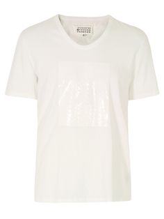 Maison Martin Margiela – mens white t-shirt with a patent puzzle print, regular fit and a scoop neck. £135. http://www.coggles.com/item/Maison-Martin-Margiela/S30GC0392-S21058-White-T-Shirt/BW7W# White Tshirt Men, Leather Jacket Style, Martin Margiela, Leather Jacket Men, Cool Tees, White T Shirt, White Tshirt, Men Dress, White Undershirt