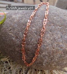 Products Description  100% Heavy Antiqued Copper Flower Chain necklace Handmade pure copper chain Length -16 To 34 Inches Copper Necklace for Women jewelry gifts Metal - Pure Copper Metal : Copper Necklace , CHAIN Thickness of the chain 2.5 mm 100% Pure Copper Chain Necklace Copper Chain Necklace Length ,16,18,20,22,24,26,28,30,32,34,36 inches NOTE- Dear Customer, Our Copper Jewelry is genuine hand polished and handmade by artisan and yes you can see soldering marks joints in our Copper Jewelry, Antique Gold Copper Necklace, Victorian Copper Necklace For Gift, Antique Copper Necklace For Gift, Gold Antique Finish Copper Necklaces, Copper Chain Necklace, Flower Chain, Copper Style, Necklace Chain Lengths, Copper Necklace