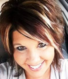 highlights Brown Hair With Red And Blonde Highlights, Brown And Blonde, Red Blonde, Corte Bob, Hair Affair, Hair Color Highlights, Hair Brown, Haircut And Color