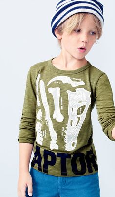 J.Crew glow-in-the-dark velociraptor tee. Summer Graphics, Shark Tee, Boys Nightwear, Cool Baby, Boys Graphic Tee, Kids Graphic Tees, Boys Clothes