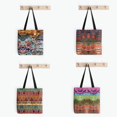 "These tote bags are perfect for when you're on-the-go. The piece of batik art featured on the bag creates a unique, one-of-a-kind design on your accessory. - Selected design printed on both sides - Super strong 1 inch (2.5cm) wide cotton shoulder strap - Soft yet hard wearing 100% spun polyester poplin fabric - Gentle machine wash - Choose from three sizes: Small (13\" x 13\"), Medium (16\" x 16\"), and Large (18\" x 18\") There are 4 different batik art options available. These are listed in t Artistic Tote Canvas Bag For Travel, Artistic Travel Tote Canvas Bag, Artistic Shoulder Bag For Travel, Artistic Square Bags For Everyday Use, Artsy Rectangular Canvas Travel Bag, Artsy Rectangular Bag For Daily Use, Artistic Rectangular Shoulder Bag For Travel, Bohemian Reversible Shoulder Bag, Artistic Rectangular Canvas Bag For Everyday Use