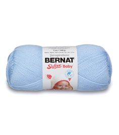 bernat softe baby yarn in light blue