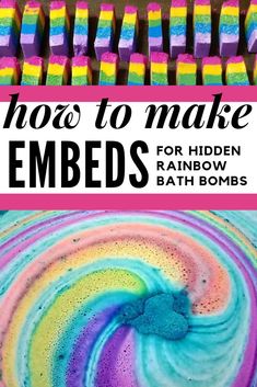 How to make rainbow bar embeds for hidden rainbow bath bombs. Have you ever wondered exactly how DIY-ers get their homemade bath bombs to explode with a rainbow of colors? Ready to take your homemade bath bombs to the next step? This tutorial walks you through the steps on how to make rainbow bar embeds for hidden rainbow bath bombs. So now you too can create the colorful, show worthy bath bombs you love! Hidden Bath, Rainbow Bath Bomb, Bath Bomb Ingredients, Rainbow Bar, Anna Faris, Bath Bomb Recipes, Homemade Bath Products, Healthy Routine, Nails Polish