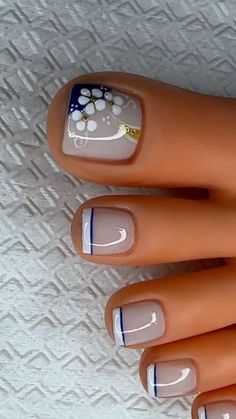 Louis Vuitton Nails, French Tip Nail Designs, Cute Toe Nails, Cute Toes, Toe Nail Designs, Toe Nail Art, December 4