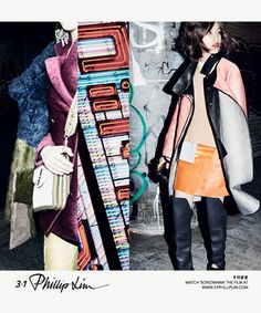 3.1 phillip lim fall 2013 campaign #refinery29 Japanese Rockabilly, Mizuhara Kiko, Campaign Photography, Orange Skirt, Fashion Articles, Bob Hair