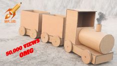 Train Diy Crafts, How To Make A Cardboard Train, Train Diy, Train Template, Paper Train