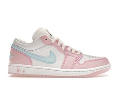 Check out the Jordan 1 Low SE Paw Print Pink Foam (Women's) available on @StockX Cute Jordans, Rave Shoes, Pink Jordans, Custom Sneakers Diy, Pink Nike Shoes, Shoes For School, Preppy Shoes, Pretty Shoes Sneakers, Cute Nike Shoes