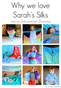 a collage of photos with children dressed in costumes and text that reads, why we love person's silks and an international journey