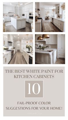 white cabinets kitchen Warm White Kitchen Cabinets, Kitchen Cupboards Paint Colors, Paint For Kitchen Cabinets, Paint For Kitchen, White Kitchen Paint Colors, Off White Kitchen Cabinets, Warm Neutral Paint Colors, White Kitchen Paint, Off White Cabinets