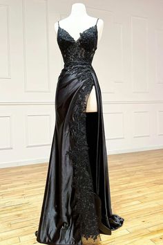 Prom Dresses Long Black, Long Black Evening Dress, Womens Prom Dresses, Prom Dresses Sleeveless, Elegant Party Dresses, Unique Prom Dresses, Formal Party Dress, Custom Size Dresses, Black Evening Dresses