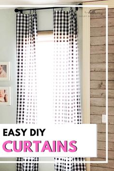 the easy diy curtains are great for any room in your home, and they're