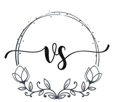 the word yes is written in black and white on a circle with flowers around it