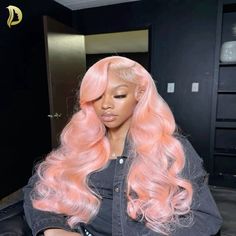 pink lace front wig human hair body wave human hair wigs 13x4 13x6 hd lace frontal wig human hair Cotton Candy Hair, Frontal Wig Hairstyles, Human Hair Wigs Blonde, Wig Styling, Frontal Hairstyles, Pink Wig, Human Wigs, Hair Color Pink, Colored Wigs