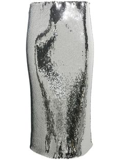 Pencil Skirt from N.21Composition: 96% Polyester, 4% Elastane Sequin Midi Skirt, Lace Up Espadrilles, Sequin Design, Italian Outfits, Straight Skirt, Summer Beach Wear, Ballet Flat Shoes, Top Shoes, Luxury Boutique