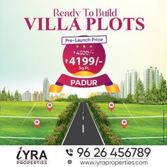 an advertisement for a real estate in india