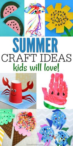 summer crafts for kids that are fun and easy to make