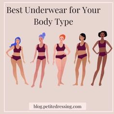 The Complete Underwear Guide For Every Body Shape Apple Body Type, Short Girl Fashion, Rectangle Body Shape, Apple Body Shapes, Pear Body Shape, Short Women Fashion, Broad Shoulders, Love Handles